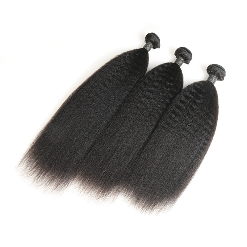 kinky straight hair weave13