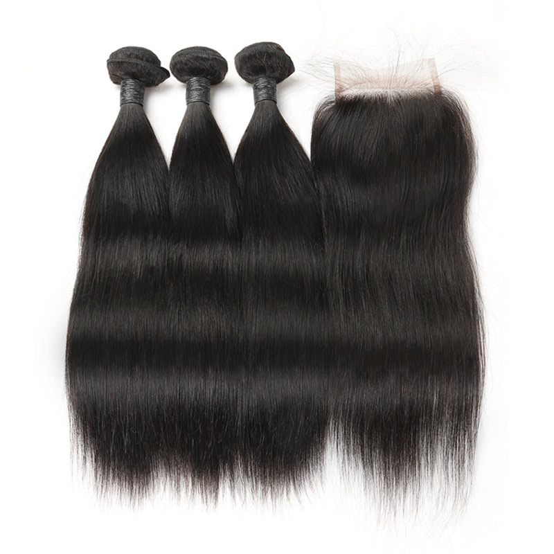 straight human hair bundle with frontal7