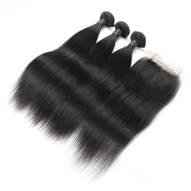 straight human hair bundle with frontal8