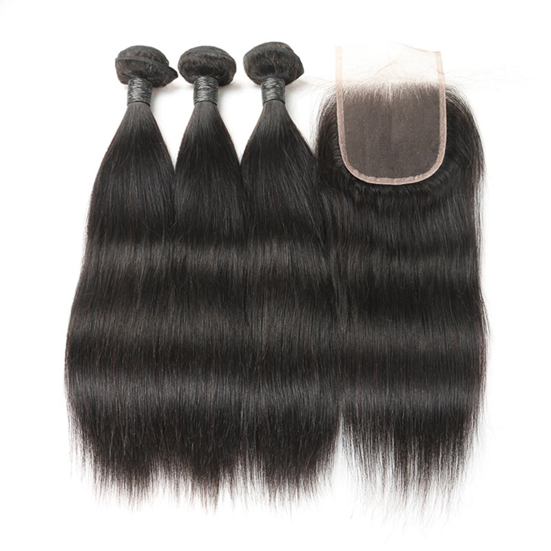 straight human hair bundle with frontal9